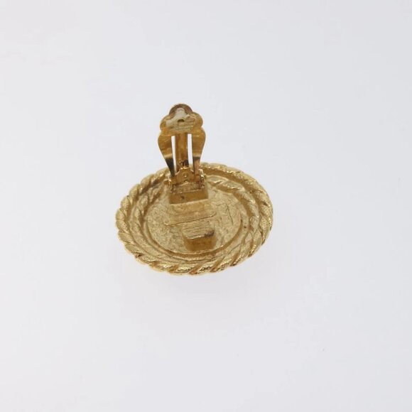 BALENCIAGA Earring Metal Gold Auth bs26822 - Picture 5 of 9